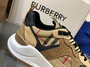 Burberry Check Leather and Suede Sneaker Archive Beige 80708511 - 6