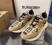 Burberry Check Leather and Suede Sneaker Archive Beige 80708511 - 5