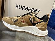 Burberry Check Leather and Suede Sneaker Archive Beige 80708511 - 3