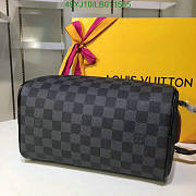 Louis Vuitton Dopp Kit Toilet Pouch Damier Graphite Canvas 28x15x16.5cm - 6