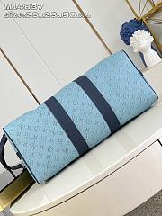 Louis Vuitton Keepall Bandoulière 50 Blue color 50x29x23cm - 5
