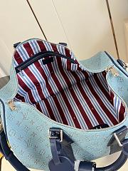 Louis Vuitton Keepall Bandoulière 50 Blue color 50x29x23cm - 4