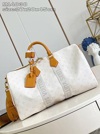 Louis Vuitton Keepall Bandoulière 45 Off-White 45x27x20cm
