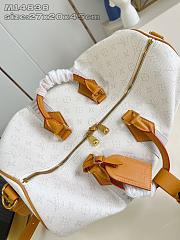 Louis Vuitton Keepall Bandoulière 45 Off-White 45x27x20cm - 5