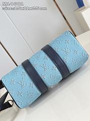 Louis Vuitton Keepall Bandoulière 25 Blue color 25x15x11cm - 6