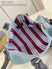 Louis Vuitton Keepall Bandoulière 25 Blue color 25x15x11cm - 4