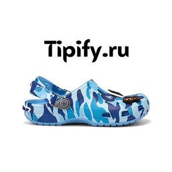Crocs Classic Clog A Bathing Ape ABC Camo Blue 209627-4TB
