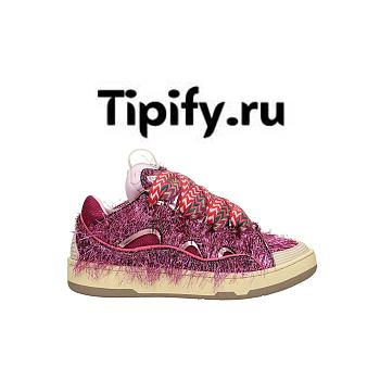 Lanvin Lurex curb metallic sneakers