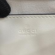 Gucci Marmont Mini Top Handle Bag - white color 17x13x6cm - 3