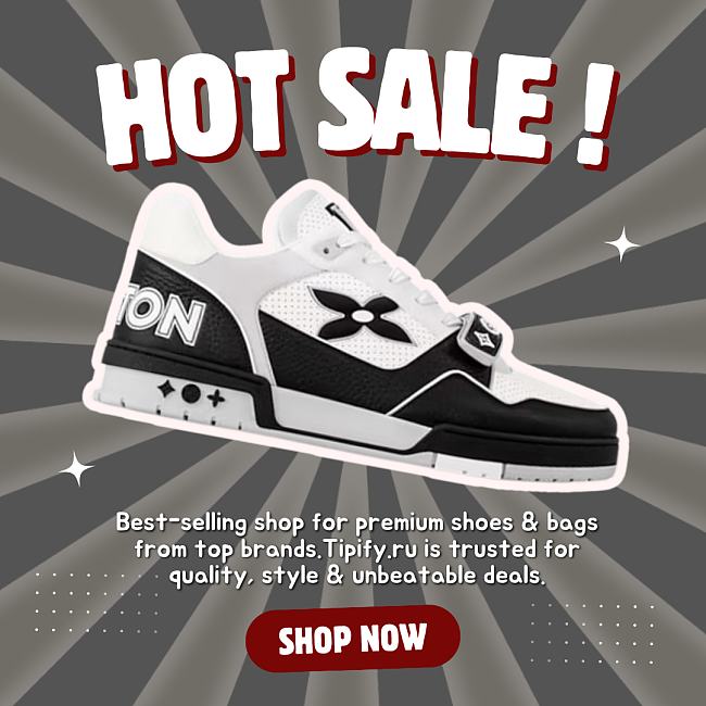 Louis Vuitton Trainer Sneaker - Black color - 1AHTDL - 1