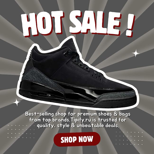 Air Jordan 3 Retro 'Black Cat' 2025 CT8532 001 - 1