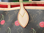 Louis Vuitton X Takashi Murakami Neverfull MM Cherry Brown Monogram Gold Hardware 31cm - 3