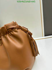 Prada Nappa Leather Shoulder Bag - Brown 24*25*11cm - 6