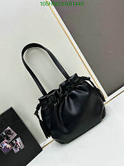 Prada Nappa Leather Shoulder Bag - Black 24*25*11cm - 2