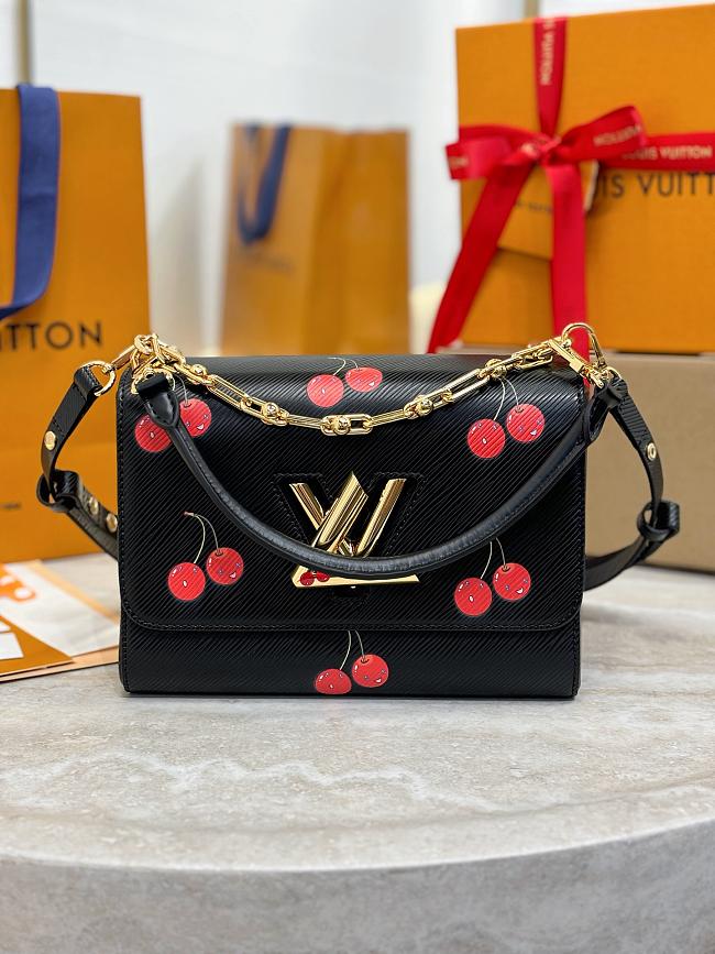 Louis Vuitton x Takashi Murakami Cherry Twist MM Black 23*16*8CM - 1