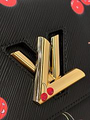 Louis Vuitton x Takashi Murakami Cherry Twist MM Black 23*16*8CM - 4