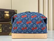 Louis Vuitton x Takashi Murakami Cherry Cosmetic Pouch GM Denim Monogram 27x18x9cm - 1