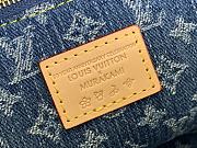 Louis Vuitton x Takashi Murakami Cherry Cosmetic Pouch GM Denim Monogram 27x18x9cm - 3