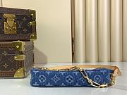 Louis Vuitton x Takashi Murakami Cherry Pochette Accessoires Denim Monogram 13x4x22cm - 4
