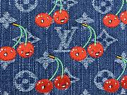 Louis Vuitton x Takashi Murakami Cherry Pochette Accessoires Denim Monogram 13x4x22cm - 6